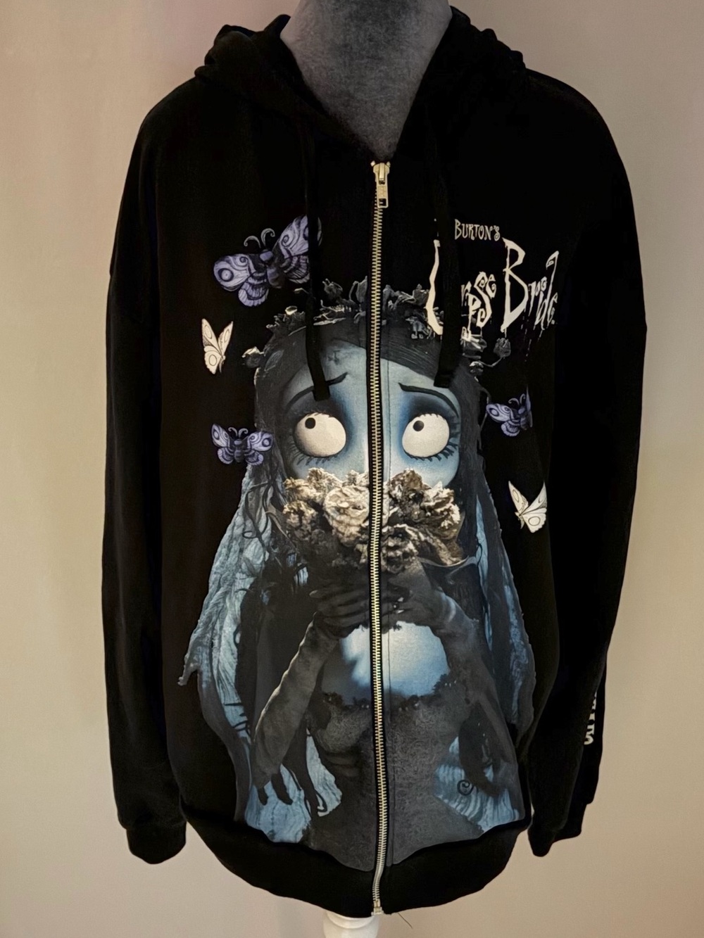 The Corpse Bride Graphic Zip-Up Hoodie
